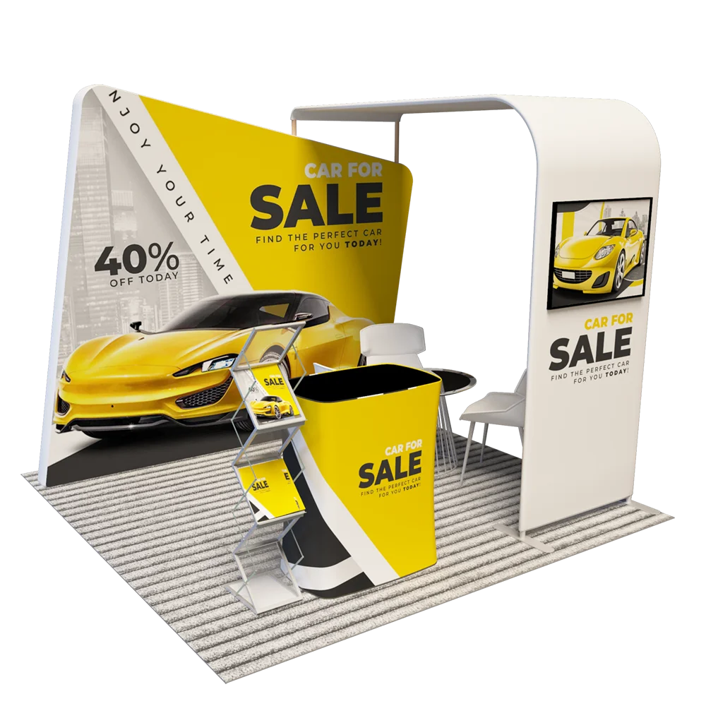 8ft 10ft 20ft exhibition backdrop trade show roll pull up pop up display booth stretch tension fabric display banner stands