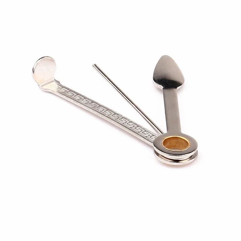 JR Stainless Steel 3 in 1 Tobacco Tool Knife Cleaner Reamer Tamper Pokers Tool Smoke Knife