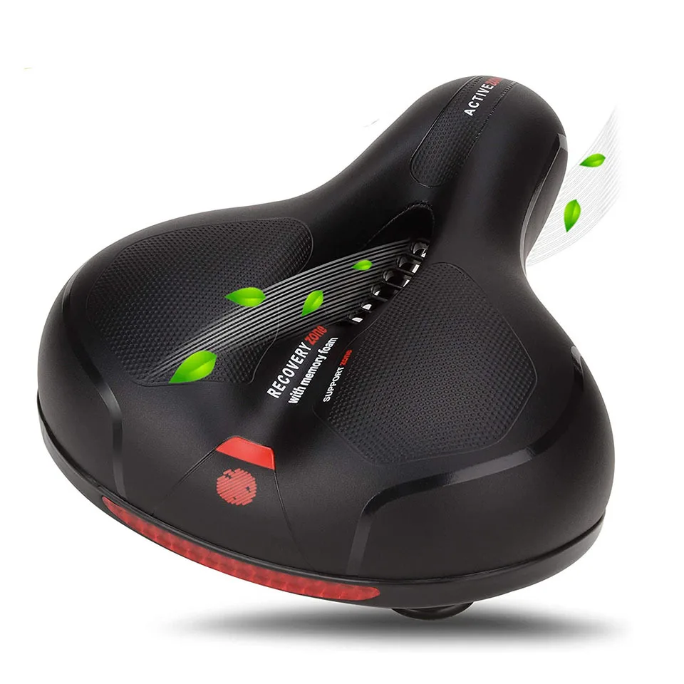 Manufacturers supply saddle with tail light saddle bike bicycle soft saddle bike seats