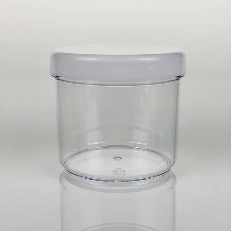 empty cleaning 150ml transparent round slime crystal mud clay storage ins plastic cosmetic bottle jar container