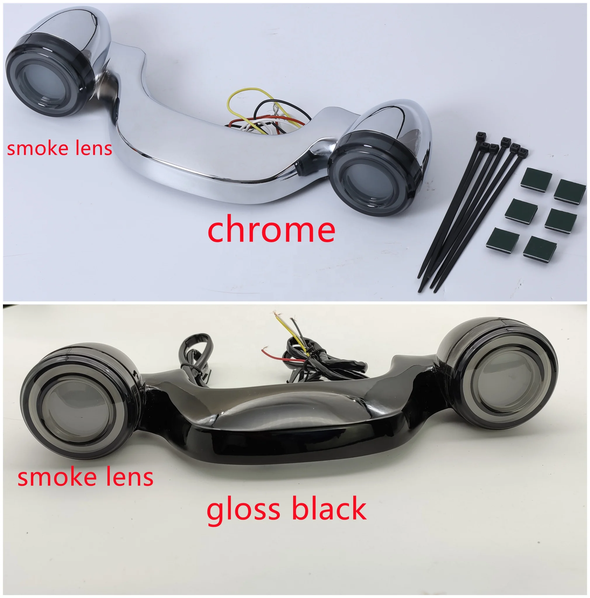 Новый стиль мотоцикла задний указатель поворота светодиодными стоп-сигналами лицензии лампы дневного света для Harley Touring Road King Street Glide