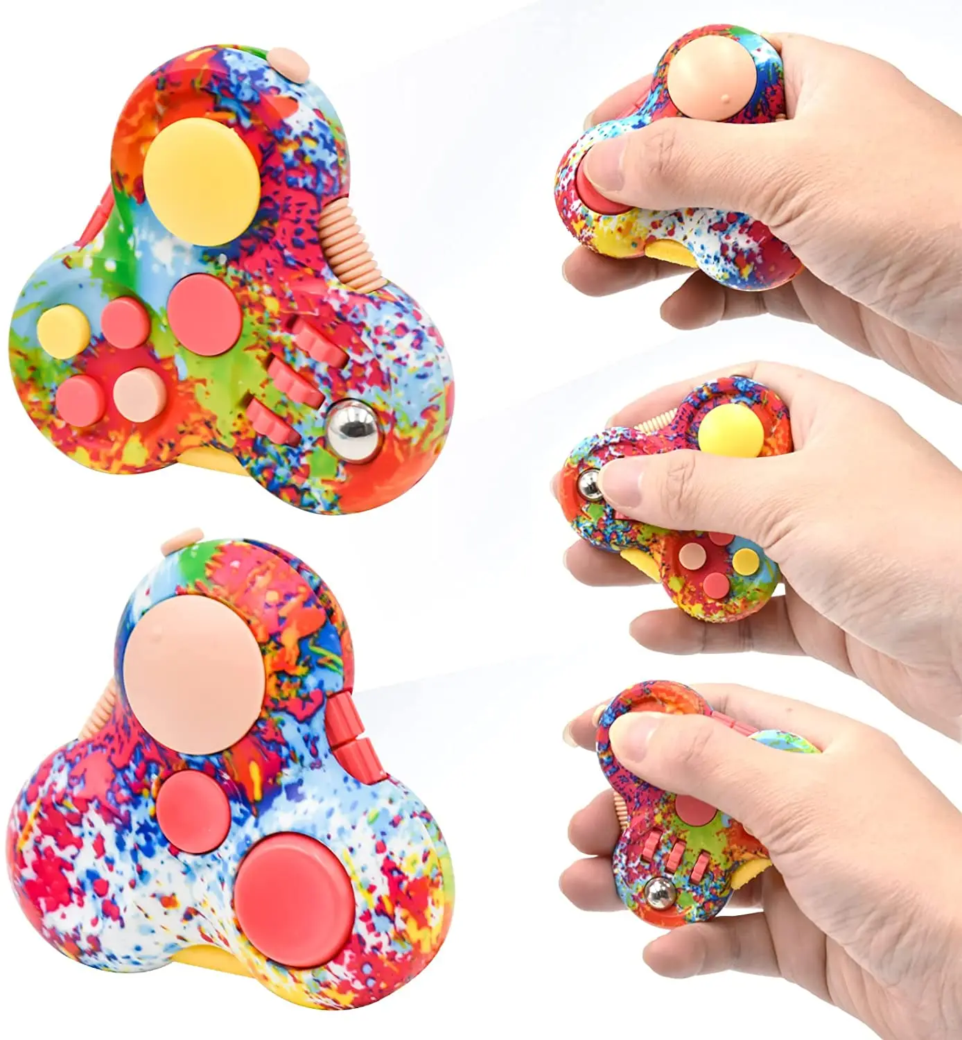 Stress Relief Hand Sensory Toy  Ideal Party Favor Anti Anxiety Relief  Office Desk Toys Fidget Pad Spinner Fidget novelty toy