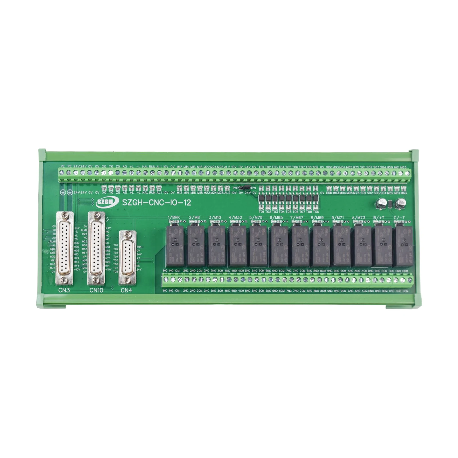 SZGH controller extension IO board with 12 pcs relay for cnc machine