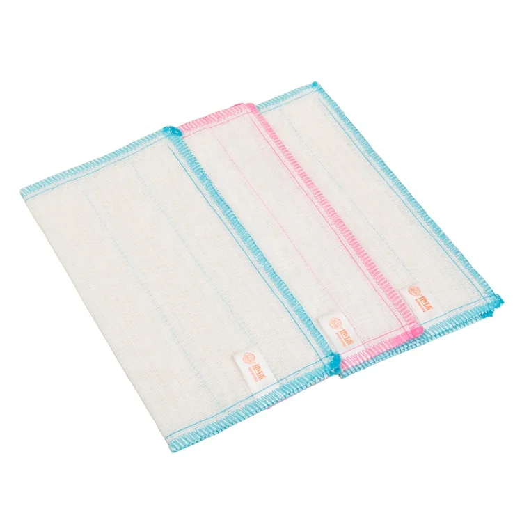 
China original factory price janitorial supplies 8 layers gauze durable white cotton wiping cleaning rags 