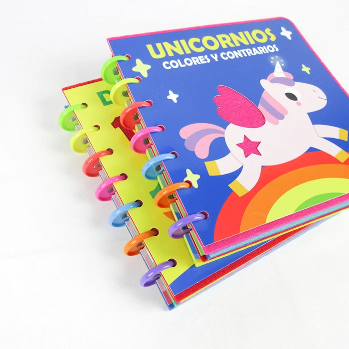 Unicorn Dinosaurs Touch and Feel Books Printing Kids Felt Books Children Tactile Eva Book