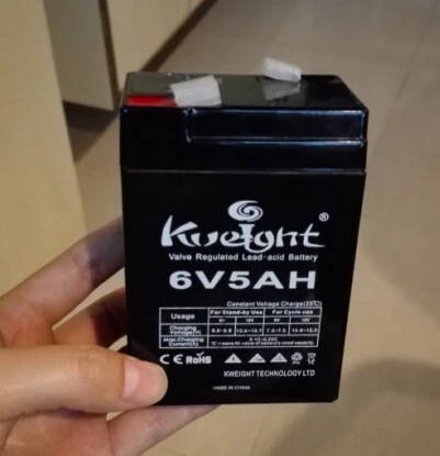 storage battery 6v5ah high quality long life about VRLA in UPS EPS or electric toys and car scooter battery