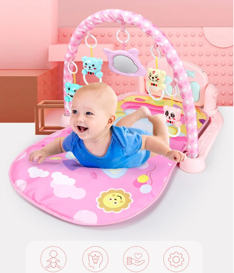 baby game blanket activity baby play mat soft craw baby piano play mat musical piano kids activity gym