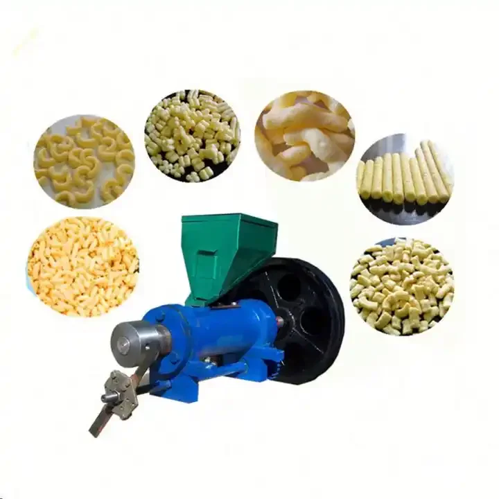 snack food extrusion equipment production line  rice puffed snack machine