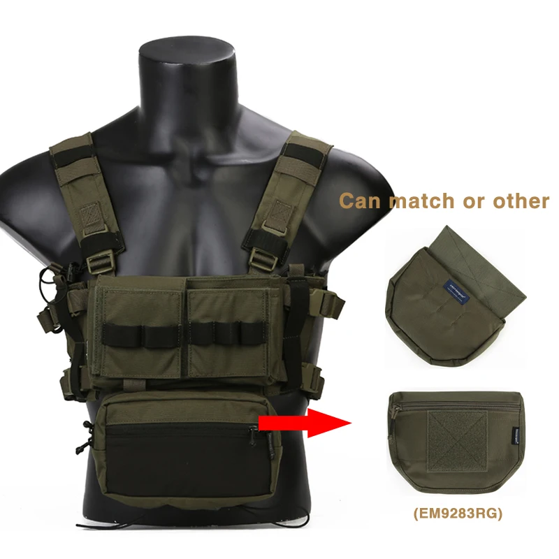
Emersongear Wholesale Large Loading Police Military Combat Training Magazine Pouch Chest Rig Tactical Vest 