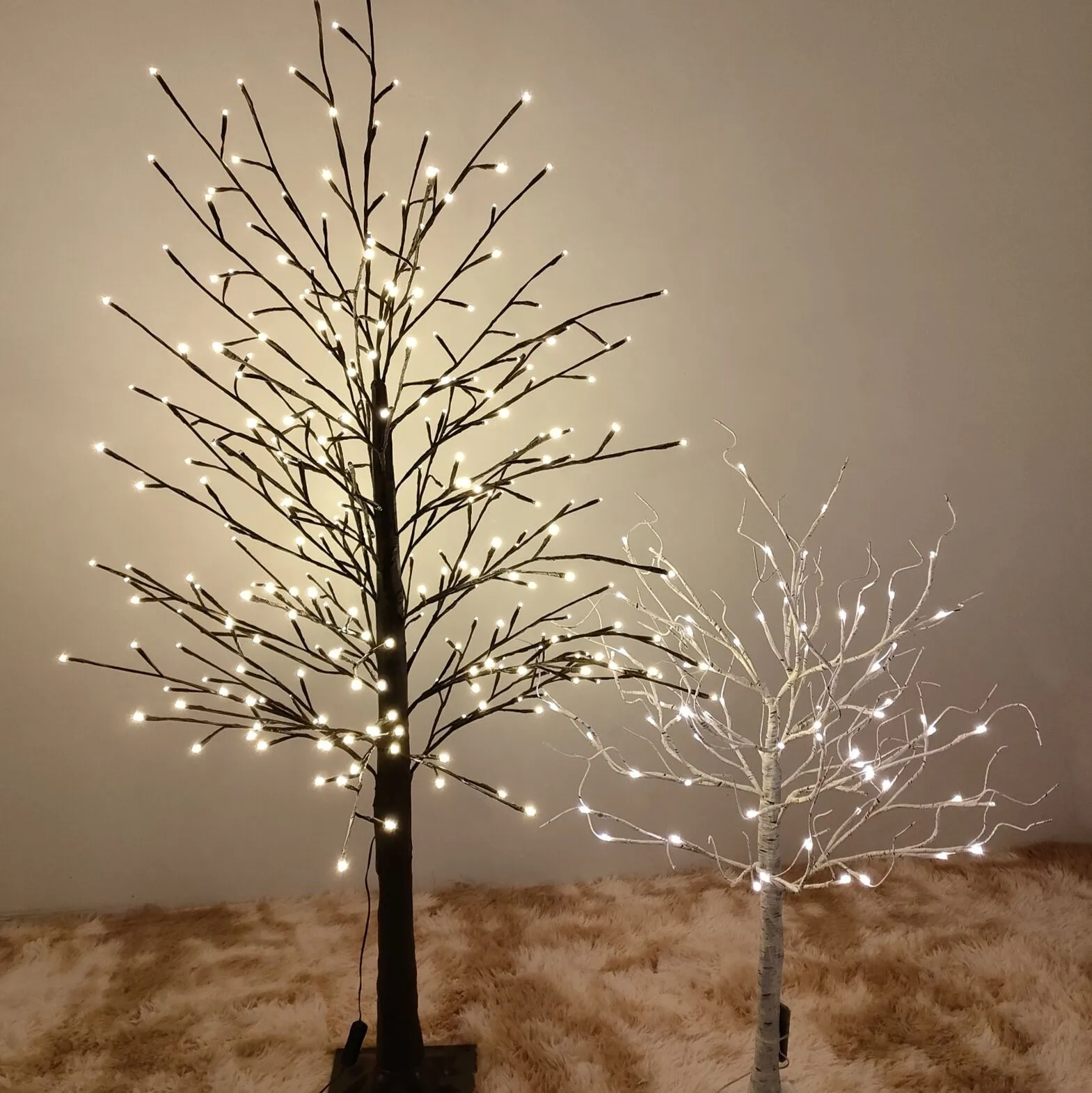 LED Lighted Birch Twig Tree Outdoor Use Twinkle Birch Tree Indoor Bedroom Decoration White Light Tree