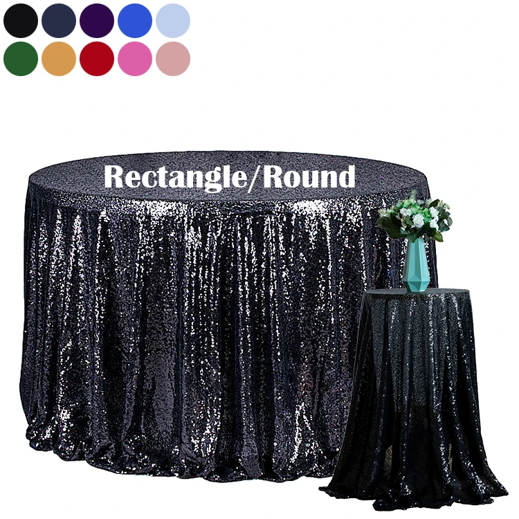 Manteles Para Fiesta Mantel De Lentejuelas черный 108 60 дюймов Круглый Банкетный Скатерти для мероприятий 132 круглые скатерти