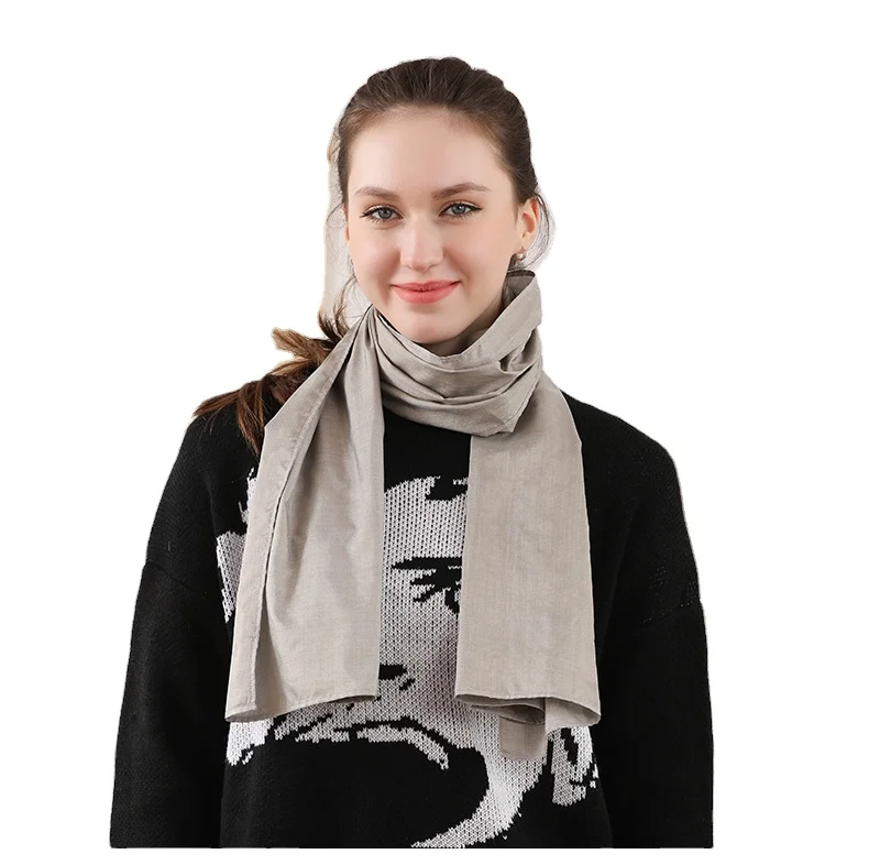 Anti Radiation Scarf Silver Fiber Electromagnetic Radiation Protective Scarf Computer EMF Shielding Neck Protection Scarves