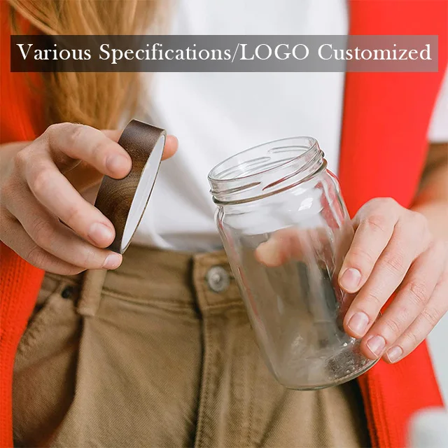 Vietnam Reusable Airtight Food Storage Containers Covers Glass Mason Jars Cups Wooden Lids