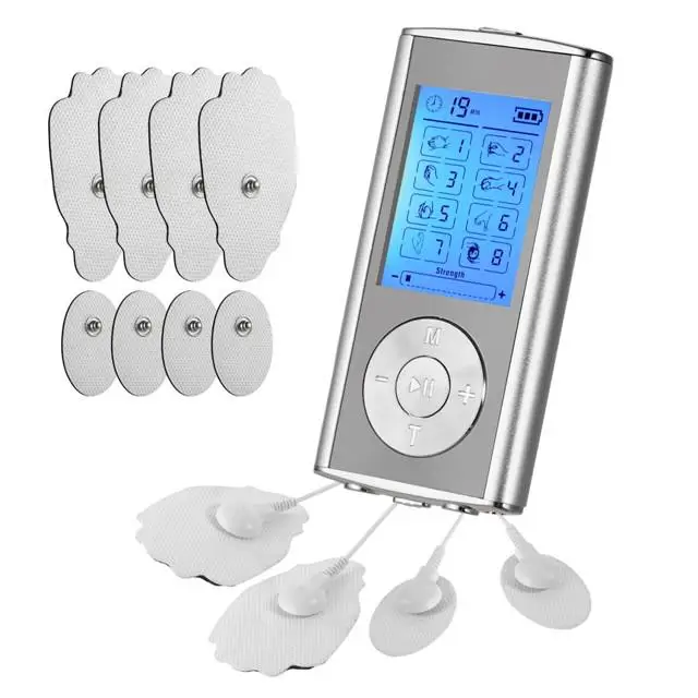 
Rechargeable Mini Personal Nerve Muscle Stimulation EMS Electronic Puls Massager Digital Therapy TENS Unit Machine Pain Relief 