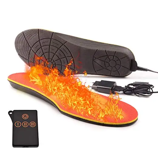 
Winter Remote Control Rechargeable Women Men Shoes Boots Electric Heated Insoles For Outdoor  (62342565634)