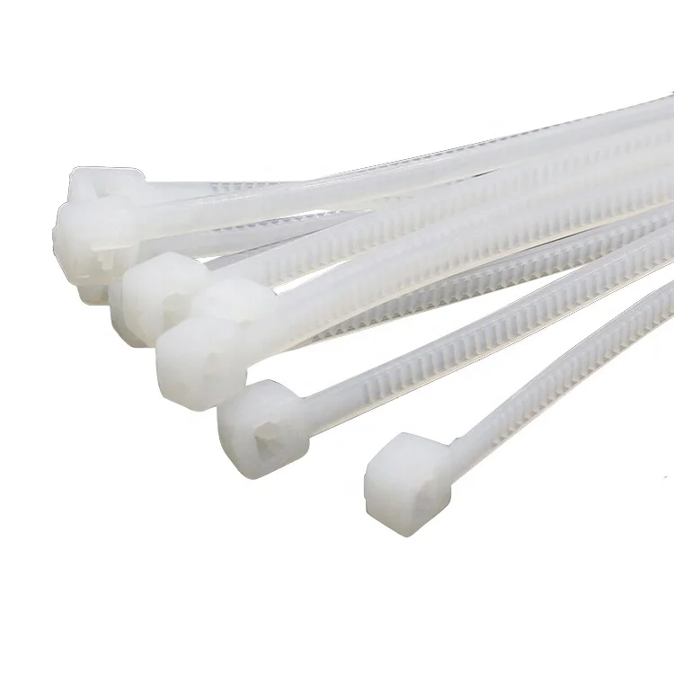 JAGASL Hot Selling    4.8*200 mm Self Locking Plastic   Nylon Cable Ties Suitable Indoor And Outdoor