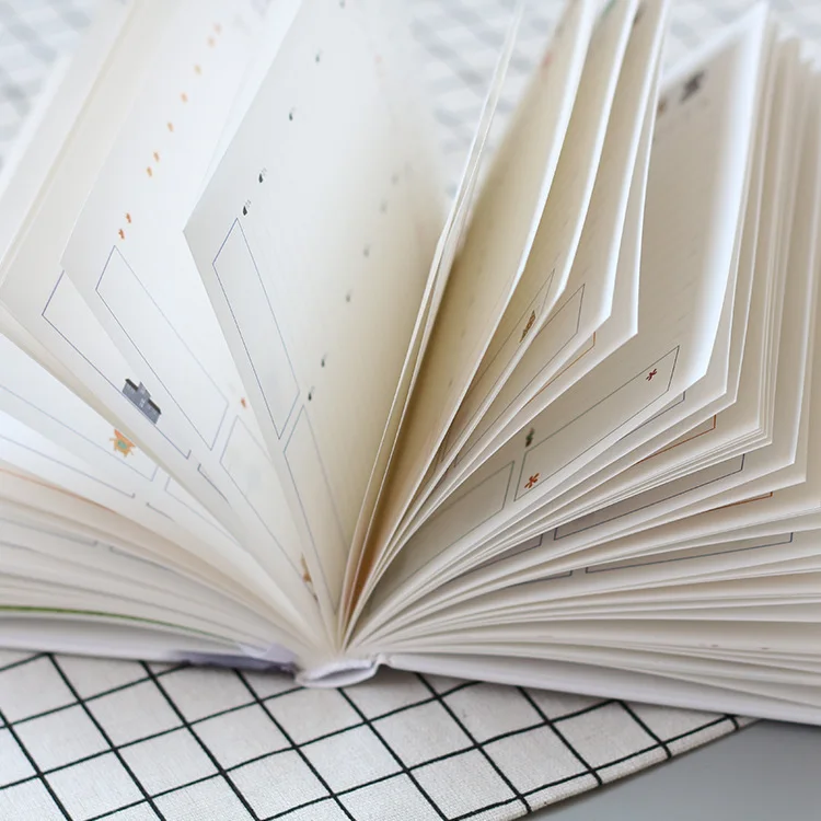 Hand Account Book Schedule Plan Book Hardcover Book Color Inner Page Notebook Notebooks