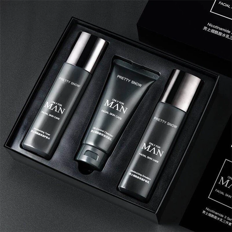 Органический натуральный отбеливающий тоник с фирменной этикеткой против акне Мужская Сыворотка для очищения лица крем набор ухода за кожей мужчин