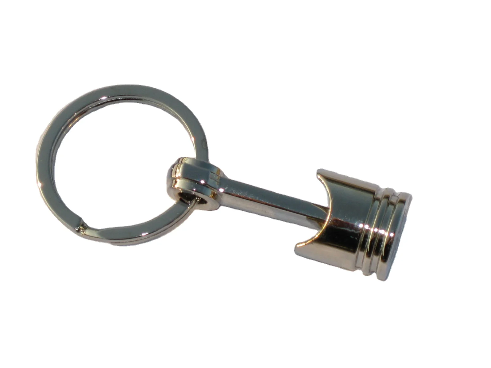 ZINC ALLOY wheel shape metal Car piston  key ring Steering wheel keychain