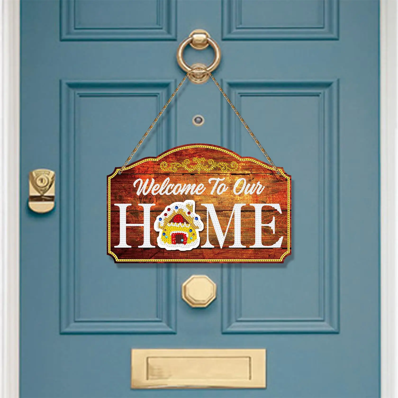 DiY diamond painting magnet sticker Wall Hanging Tag Art Reminding Beach Number Mosaic Set