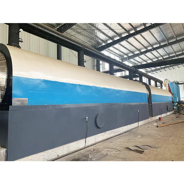 Continuous Waste Tyre Recycling Oil Distillation Plant Pyrolysis Machine