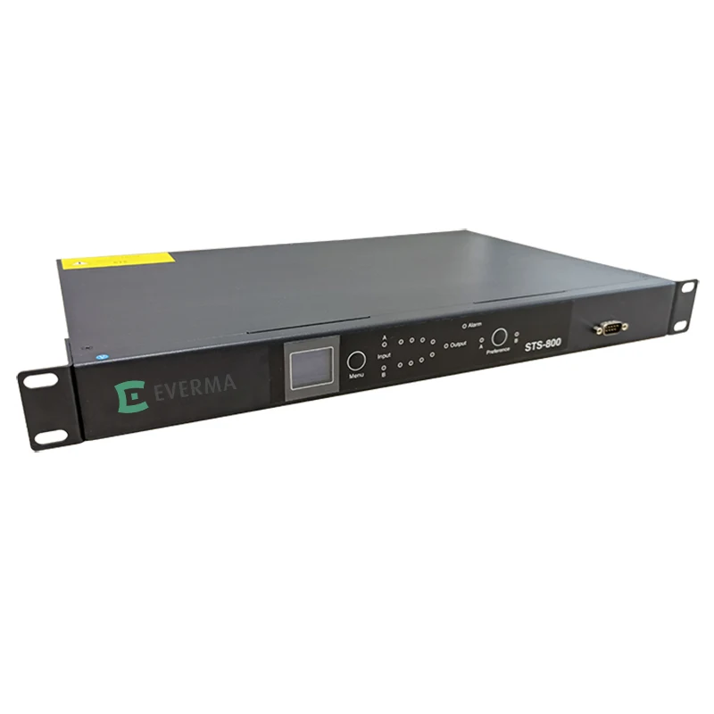 Dual Input Automatic Transfer Switch rack mount 19 power metered pdu