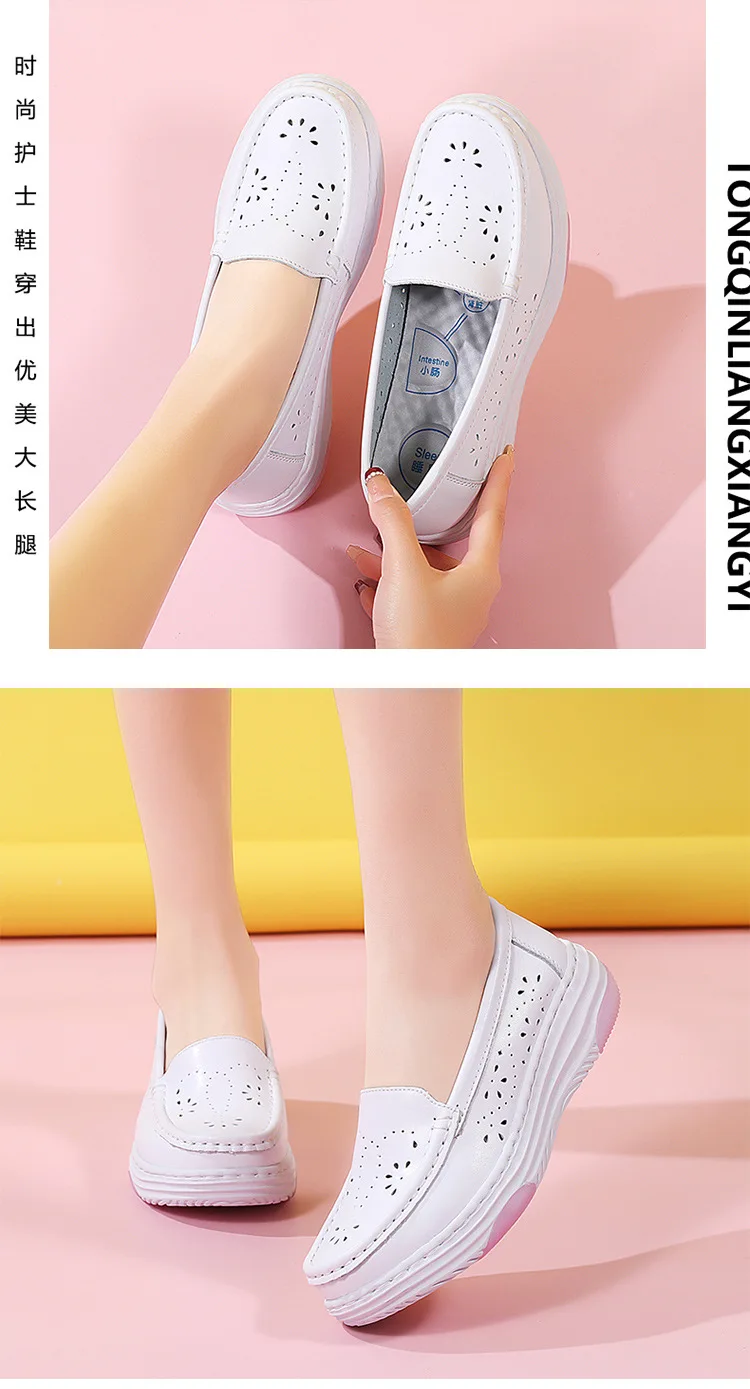 Comfortable slip resistant work shoes breathable safety shoes for nurses