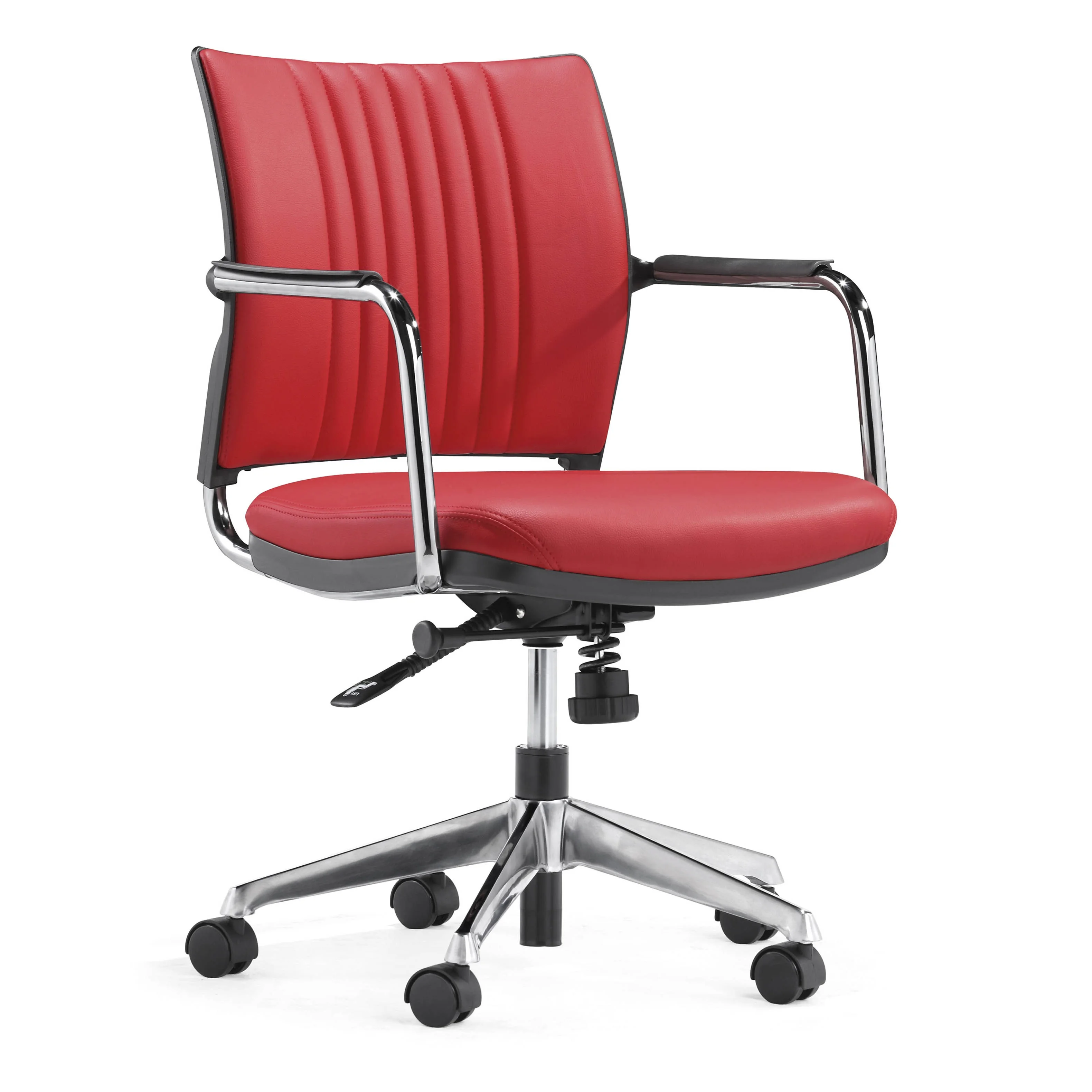 GS-G1770A Office Swivel Chair Comfortable PU with Modern Waterfall Design Ergonomic Synthetic Leather Seat Back Lift chair