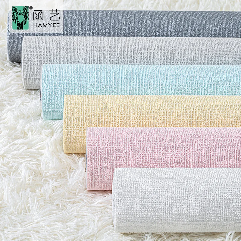 Factory wholesale 50cm*2.8m office wall design 3d 5d foam wallpaper rolls