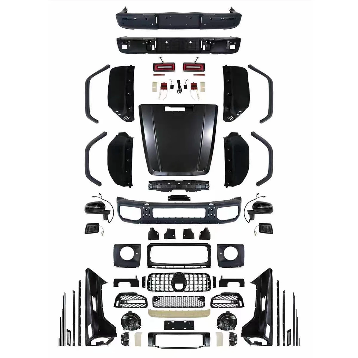 Full car accessories Bumpers Body Kit for Mercedes Benz G class W463 2009-2018 change to W464 G63 AMG.