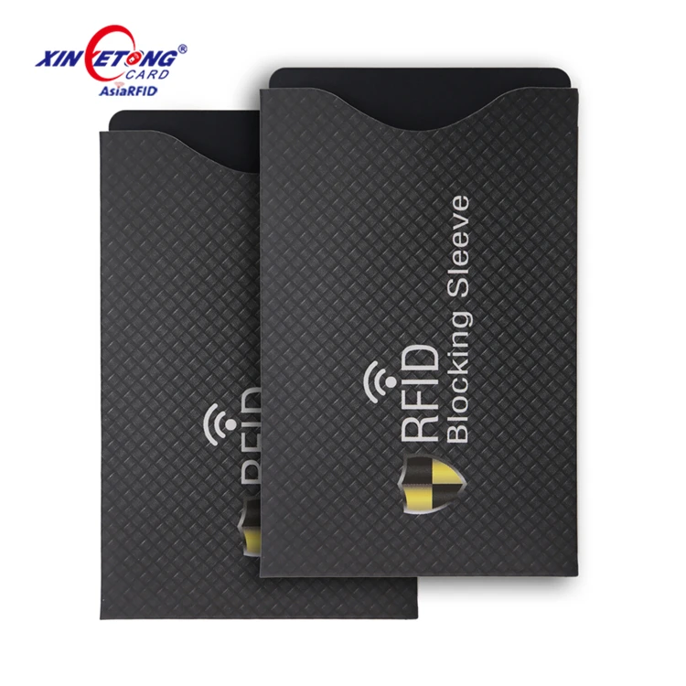 Hot Selling Manufacture Wallet Shield NFC Bank Debit Credit Card Protecting Blocking Card Sleeve