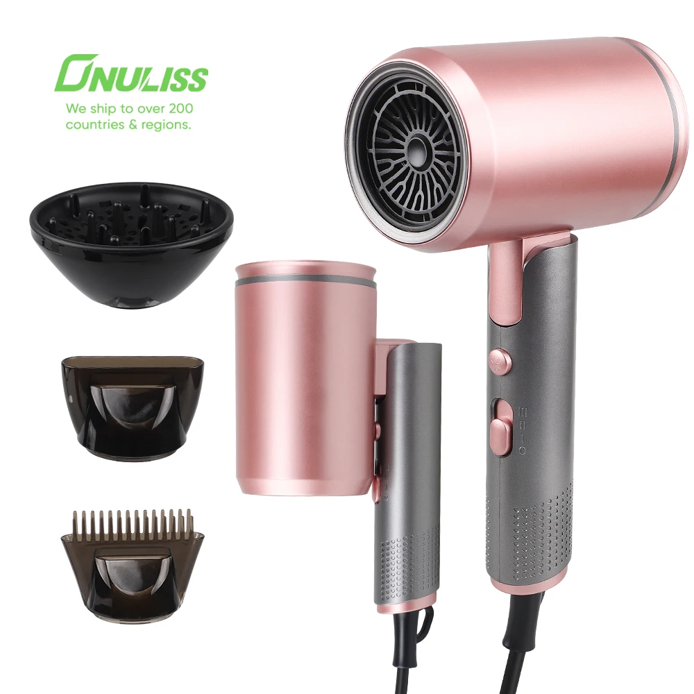 Professional Strong Wind Low Noise Blow Dryer Salon Hot And Cold Air Negative Ion Powerful Secador De Pelo Salon Hair Dryer