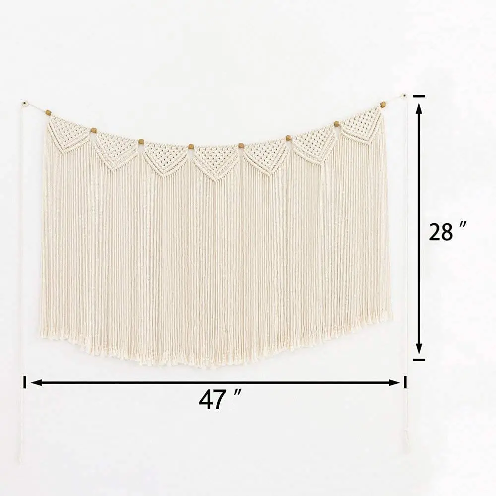 Macrame door Curtain large Wall Hanging Tapestry Curtains Bohemian Wedding Decor Woven Tapestry