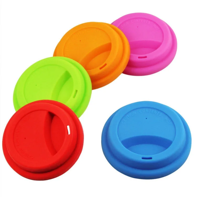 Custom silicone rubber dome universal reusable coffee cup lid cover
