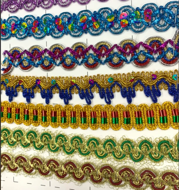 wholesale  gold silver DIY antique decorative sewing lace trimming