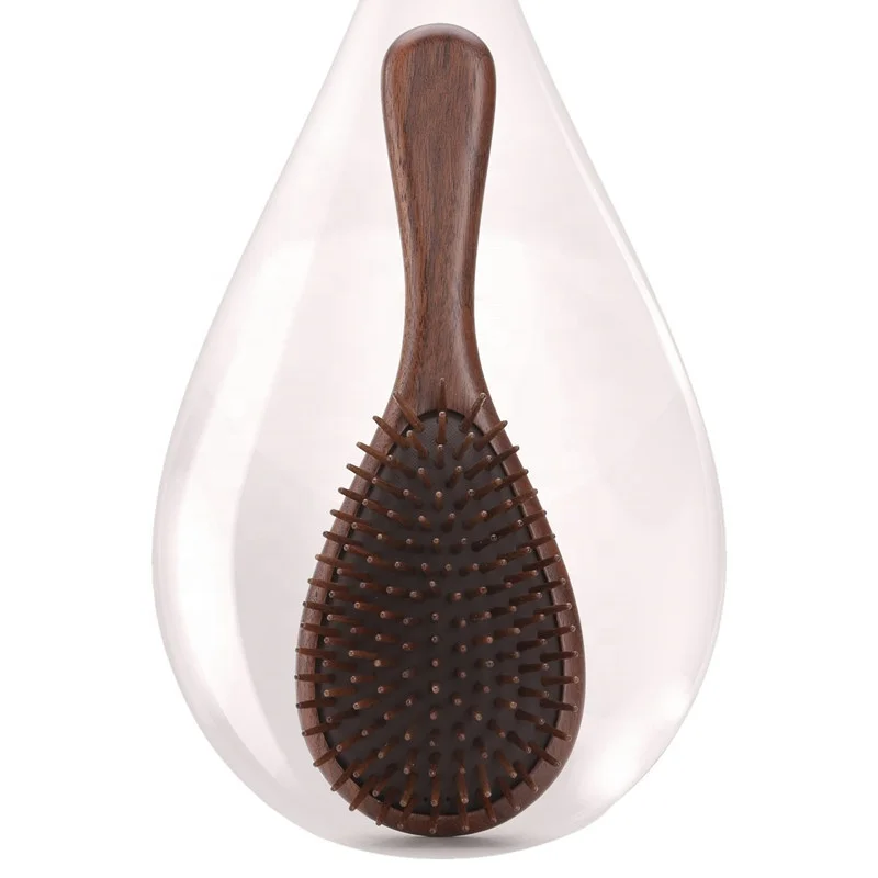 
Unique custom wooden hairbrush wood paddle detangling hair brush oem 2019 new 