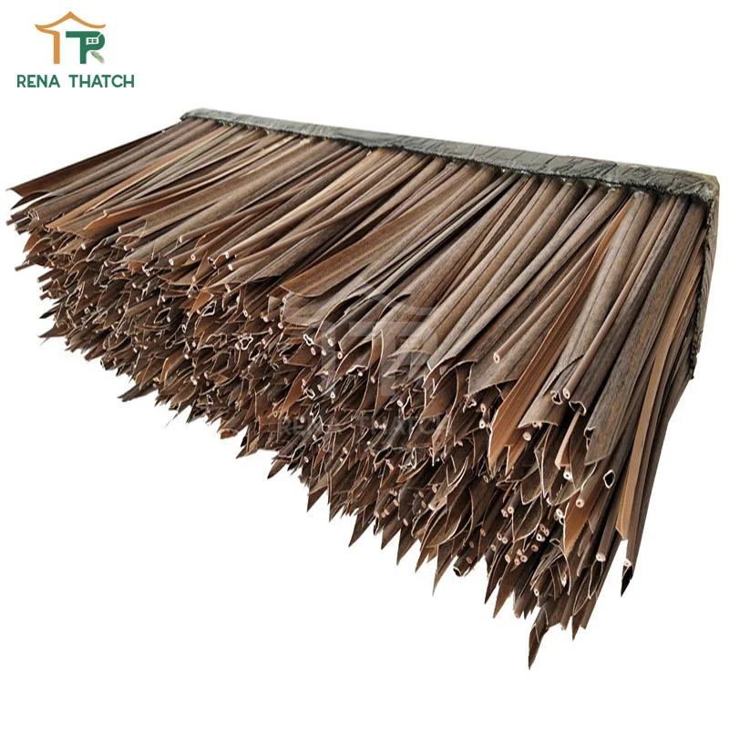 Plastic artificial thatch eaves for roof