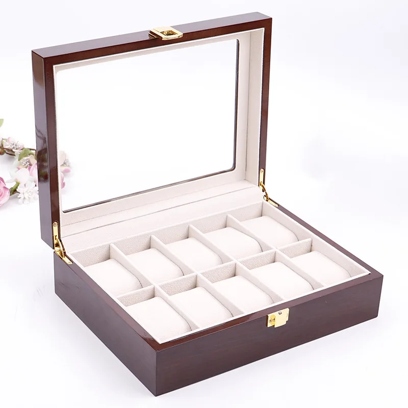 High Quality Fashion New Design Leather Watch Case Organizer Custom Display Watch Collection Box