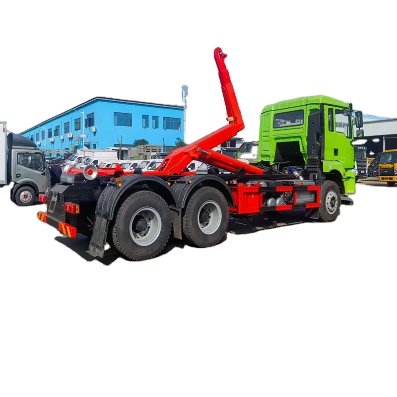 Новый б/у SHACMAN 6x4 RHD внедорожный съемный контейнерный коллектор 12 М3 15 м3 крюк мусоровоз 20 подъемник