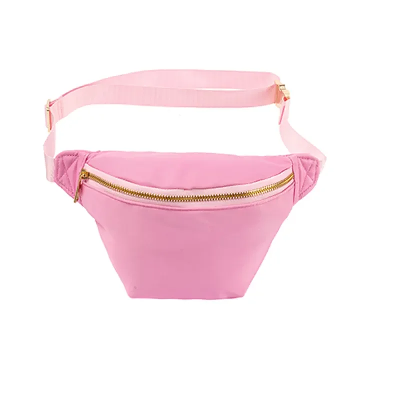 Nylon Metal Zipper Release Buckle Travel Sports Waist Bag Adjustable Strap Belt Unisex Nylon Sling Bag CrossBody bags Fanny Pack