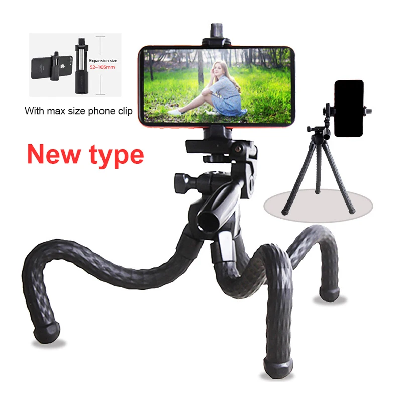 Portable 360 degrees monopod tripe stand octopus mini mobile phone camera tripod stand