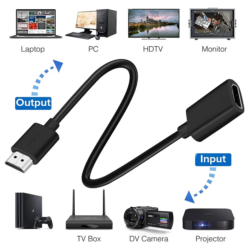 2.0 version HDMI extension cable 4K60HZ HDMI male to female TV computer HD video data cable