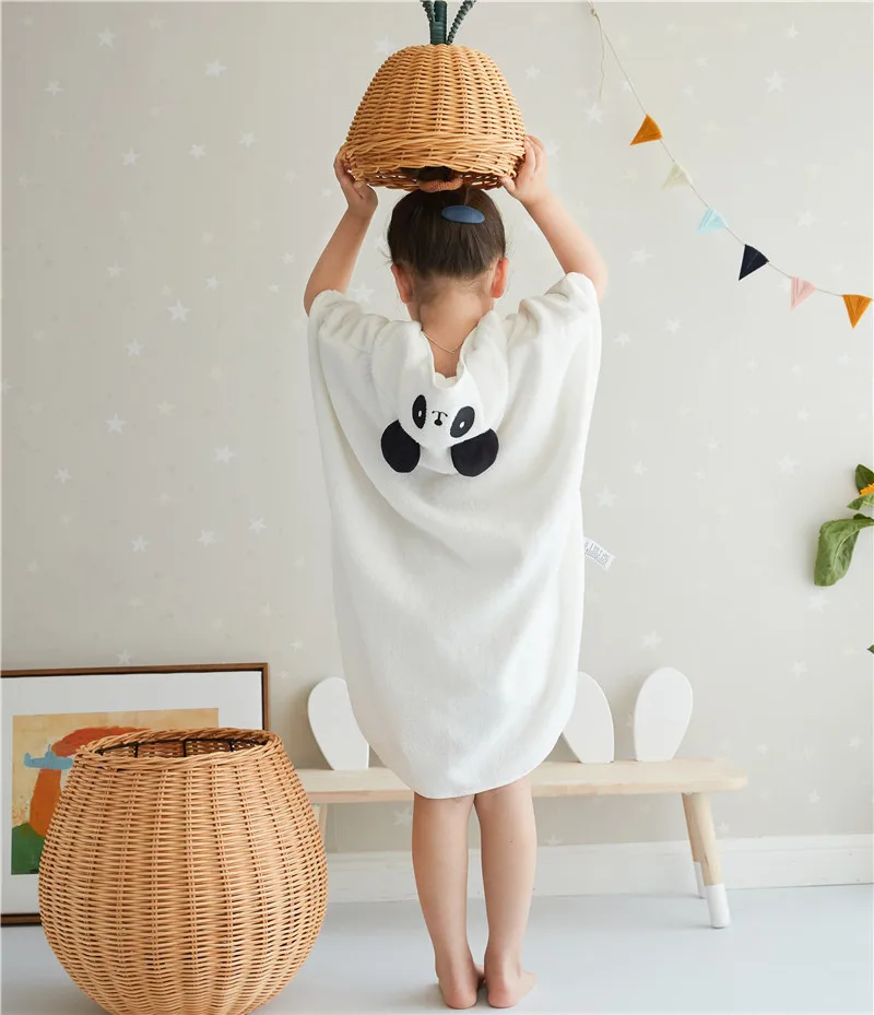 Горячая Распродажа детское полотенце с капюшоном банное хлопковое полотенце-пончо