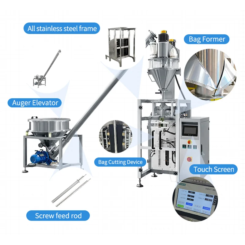 Автоматическая 500 г 1 кг какао-порошок растворимый кофейный порошок упаковочная машина для молотого кофейного порошка упаковочная машина
