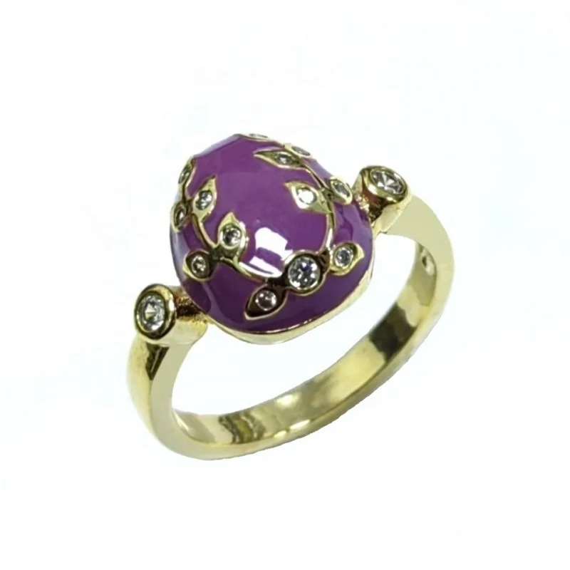 2024 новейшие эмалевые кольца для яиц Faberge, модные украшения для женщин и мужчин