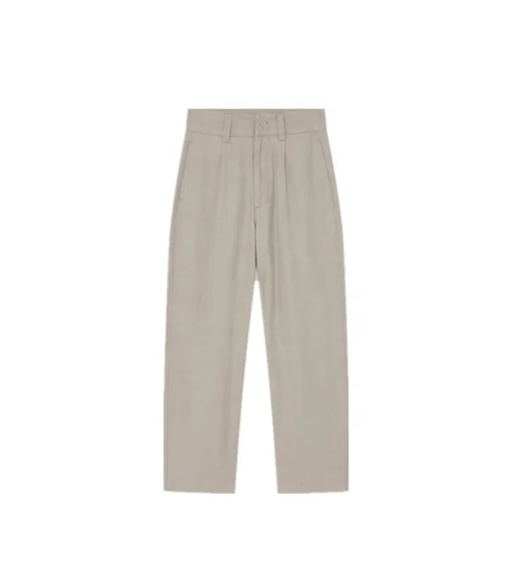 Sustainable Loose Casual Womens Pants hemp Pants Straight Tube Nine Minutes Cigarette Tube Radish Harem Pants