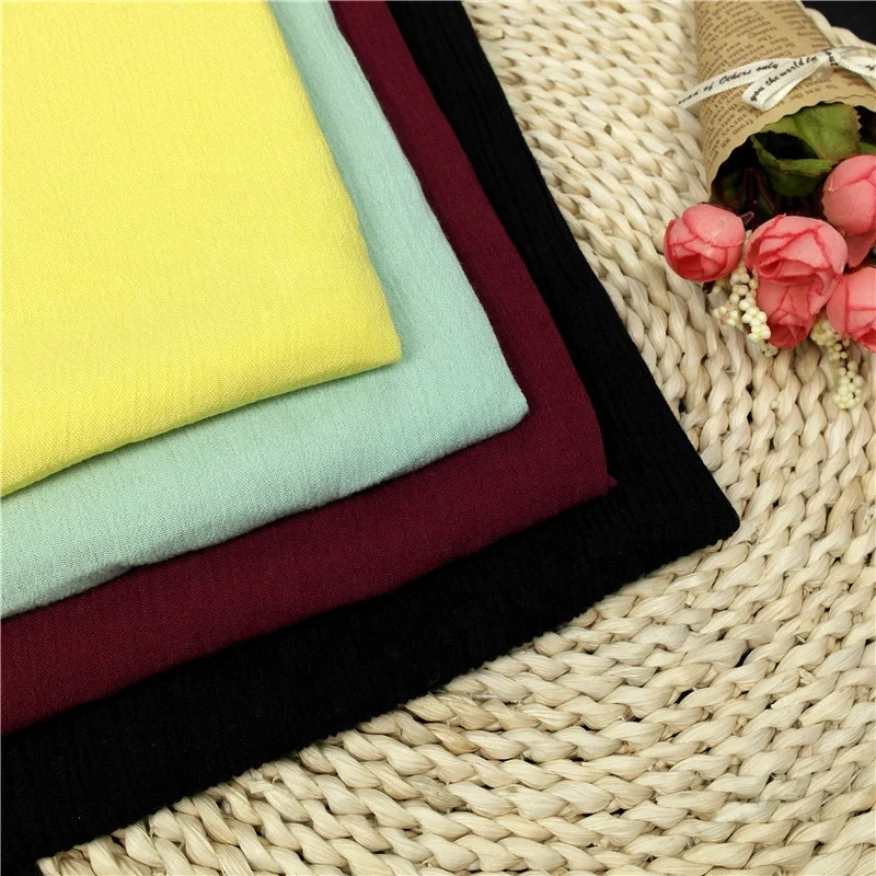 New product skirts fabric Woman dress 100%Rayon Dyeing 30*24/68*44 Crepe