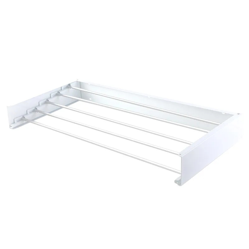 Laundry Drying Rack Collapsible, Wall Mounted Hidden Drying Rack for Laundry Room Wall Compact Clothes Drying Rack