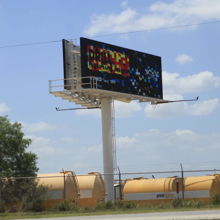 Конкурентоспособные цены строительная стальная конструкция рекламный наружный щит металлическая однополюсная цифровая рамка