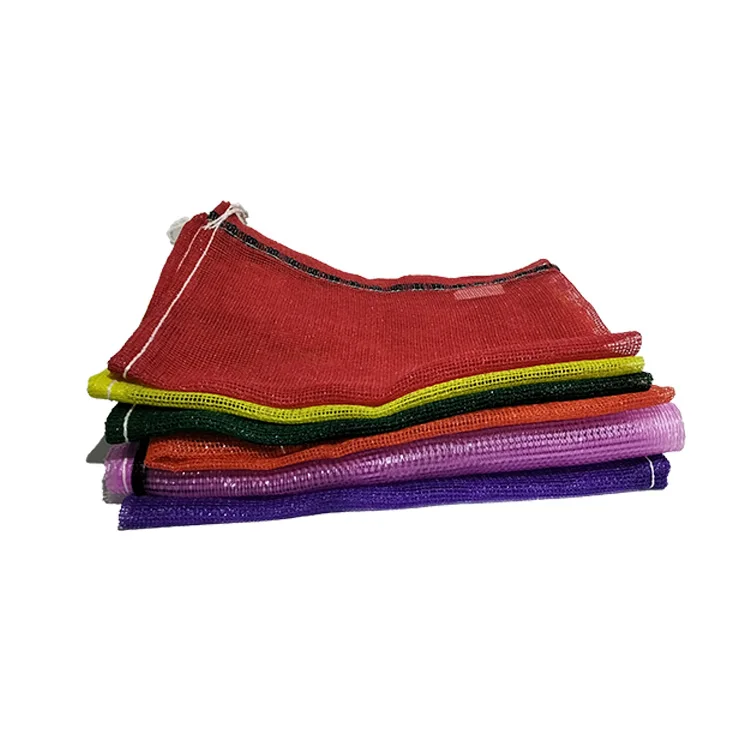 pp woven raffia leno mesh bags fruit vegetable sacks for packing potato and onion